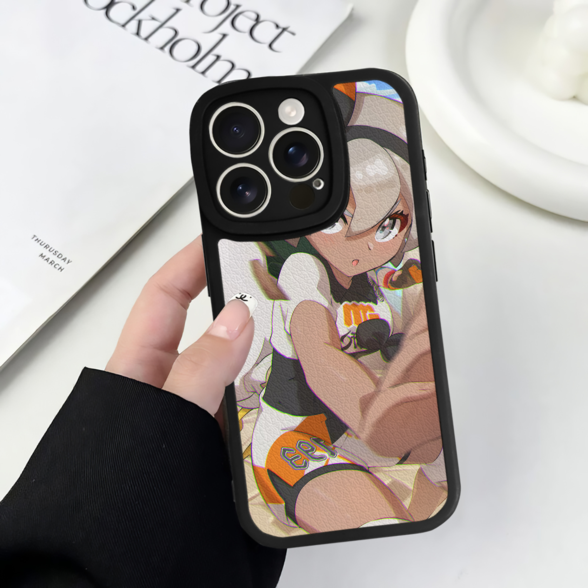 （画像用） ポケットモンスター Pokémon 【iPhone 16シリーズ対応】シリコンスマホケース（レザー調） 材質：シリコン